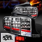 Ford Mustang Led Tail Lights Lamps Black