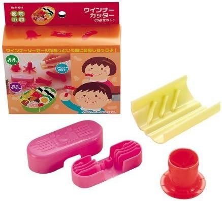 Pearl Life Weiner Sausage Cutter 3pcs (Crab, Octopus, Slant Line) for Bento C-3519 by Pearl Life