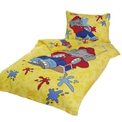 Global Labels G 64 600 BB2 180K Renforce Bettw�sche Benjamin Bl�mchen 100 x 135 cm Bettbezug und 40 x 60 cm Kissenbezug