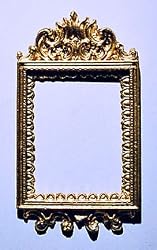 Dollhouse Miniature Victorian Gold Ornate Frame