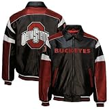 Ohio State Buckeyes Black Elite Leather Jacket