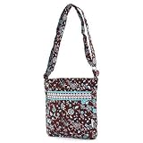 Belvah Quilted Floral Hipster Cross-body Handbag