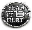 YEAH IT HURT Belt Buckle Tattoo Punk Inked