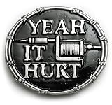 YEAH IT HURT Belt Buckle Tattoo Punk Inked
