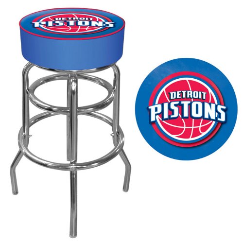 NEW Detroit Pistons NBA Padded Swivel Bar Stool (Game Room Products)