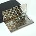 Mother of Pearl Black Business Card Holder Purse Pocket RFID Blocking Protection Credit Id Name Card Holder Case Metal Stainless Steel Slim Money Wallet Butterfly Arabesque Design