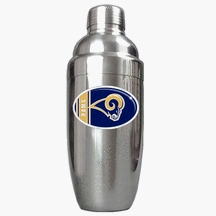 St. Louis Rams Stainless 25 Ounce Steel Cocktail Shaker by Great American Products