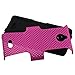 MYBAT Mesh Hybrid Hard Case Gel Cover For Huawei Ascend Plus H881C Valiant Y301 - Retail Packaging - Pink Black