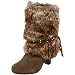 Naughty Monkey Women's D-Lux Faux Fur Boot
