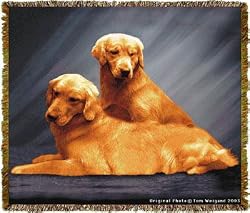 Golden Retriever Tapestry Throw Blanket