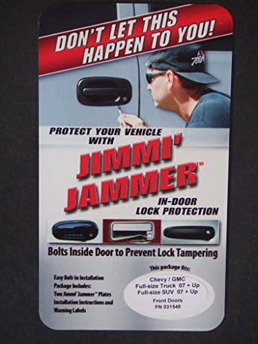 Jimmi Jammer In-door Lock Protection for 2007-2013 Escalade Suburban Tahoe Yukon Silverado Sierra 1500, 07-14 2500/3500