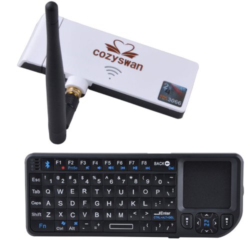 Cozyswan (TM) Bluetooth Rk3066 Cortex-A9 Up to 1.6HZ 1G/8G Android 4.2 Dual Core S400 Mini PC +2.4G Wireless Keyboard
