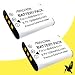 Two Halcyon 1200 mAH Lithium Ion Replacement Batteries for Pentax D-LI78 and Pentax Optio W60, M50, V20 Digital Cameras