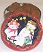 Gourmet Food : Scott's Cakes 1 lb. Christmas Ginger Snap Cookies in a Seasons Greetings Tin