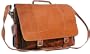 David King Leather 118 Porthole Briefcase Shoulder Bag,Black