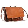 David King Leather 118 Porthole Briefcase Shoulder Bag