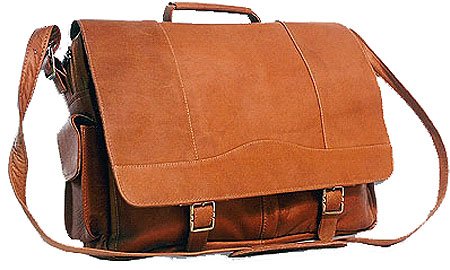 David King Leather 118 Porthole Briefcase Shoulder Bag,Black