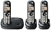 Electronics : Panasonic KXTG7303 DECT Trio - Black