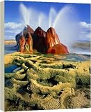 Fly Geyser in the Black Rock Desert, Nevada, USA - 40 Inch Canvas Print (101cm) by Science Photo Library