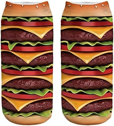 Electric Crown Cheeseburger Socks