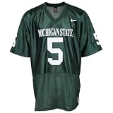 Nike Michigan State Spartans #5 Green Tackle Twill Football Jersey
