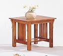 Mission Style Oak Finish Wood Occasional Side End Table