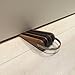 SleekStopper SW-041B-3 Decorative Bamboo Door Stopper with Rubber Treads and Metal Handle - Lifetime Guarantee!