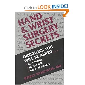 Click here to buy Hand and Wrist Surgery Secrets by Jeffrey Weinzweig MD FACS.