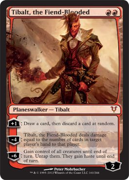 Magic The Gathering - Tibalt, The Fiend-Blooded (161) - Avacyn Restored - Foil