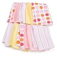 Spasilk 10 Pack Soft Terry Washcloth, Pink