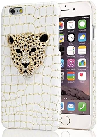 New Arrivals Leopard Head Cell Phone Protective Skins for iPhone 6Plus (White)