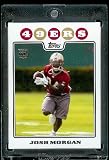 2008 Topps # 378 Josh Morgan ( Virginia Tech ) RC - Rookie Card - San Francisco 49ers - NFL Trading Cards in a Protective Display Case!
