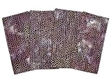 ArtisanStreet's Chocolate Brown with Pink Dots Two-Ply Batik Napkins Set of 4. Reversible Construction with Topstitching. Machine Washable, No Iron. Hand Crafted, Limited Edition.