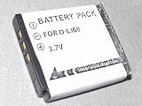 GSI Super Quality Replacement Battery For Select PENTAX Digital Cameras, Functions Exactly As Original D-LI68, 3.7V, Li-ion/750mAh, Black