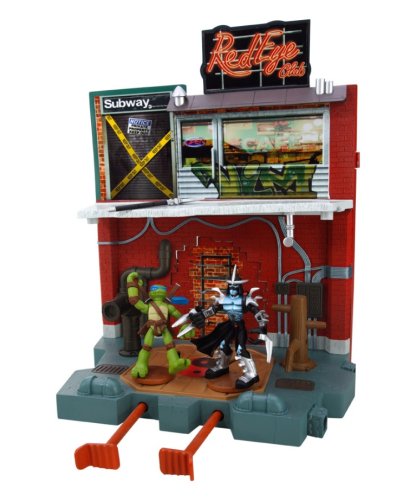  Teenage Mutant Ninja Turltles (TMNT) Mini Mutants - Leo's Ninja Dojo Playset