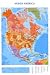 Map of North America Education Poster Print, 24x36