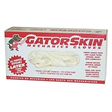 Carrand 23004 White Latex Disposable Gloves-Medium 100/box