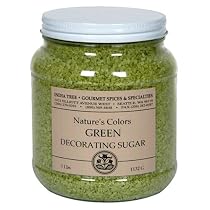 India Tree Spring Green Decorating Sugar, 3 Pounds