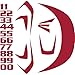 Easton Z5 Series Decal Kit, Red