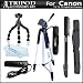 Tripod Accessory Bundle Kit For Canon EOS Rebel T3i, T2i T3 Digital SLR Camera Includes 57 Inch Pro Tripod + 67 Inch Monopod + 10