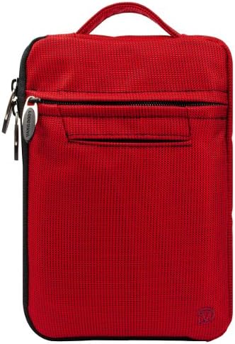 RED FIRE JACKET Smooth Nylon Feel Protective Durable Quality Sleeve with accessories compartment For Amazon Kindle Fire Full Color 7" Multi-touch Display, Wi-Fi (Newest Tablet)