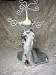 Victorian Tea Party Blue Dress Mannequin Jewelry Holder