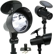 Bell & Howell LED Solar Powered Flood Light - 2 pack