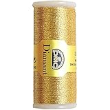 DMC Diamant Metallic Needlework Thread, 38.2-Yard, Light Gold