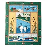 Patch Magic QLOON Loon Quilt Size: King Patch Magic QLOON Loon Quilt Size: King