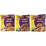 Tasty Bite Heat & Eat Asian Noodles Side Dish 3 Flavor Variety Bundle: (1) Tasty Bite Teriyaki Noodles, (1) Tasty Bite Pad Thai Noodles, and (1) Tasty Bite Kung Pao Noodles, 8.8 Oz. Ea. (3 Pouches Total)