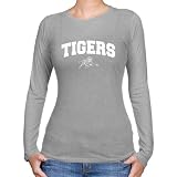 NCAA Jackson State Tigers Ladies Ash Logo Arch Long Sleeve Slim Fit T-shirt-