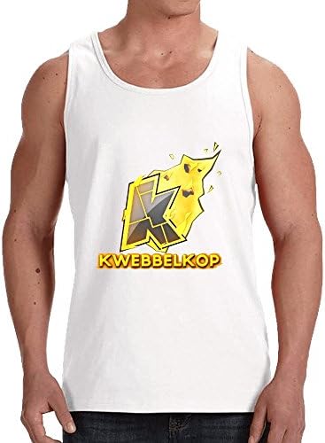 Komoo Kwebbelkop Tank Tops for Men Funny White