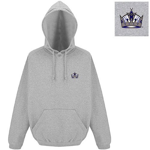 Los Angeles Kings NHL Goalie Pullover Hooded Sweatshirt (Gray Gray)