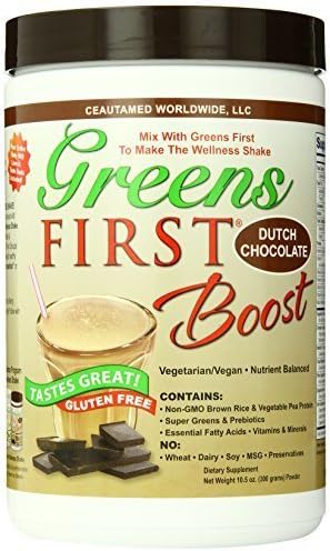 Greens First Boost, Dutch Chocolate, 10.5 ounces by Ceautamed Worldwide